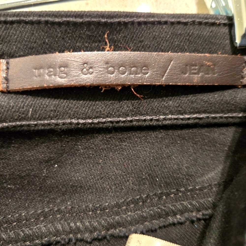 rag & bone | Hyde Leather Panel Jean - Picture 4 of 5